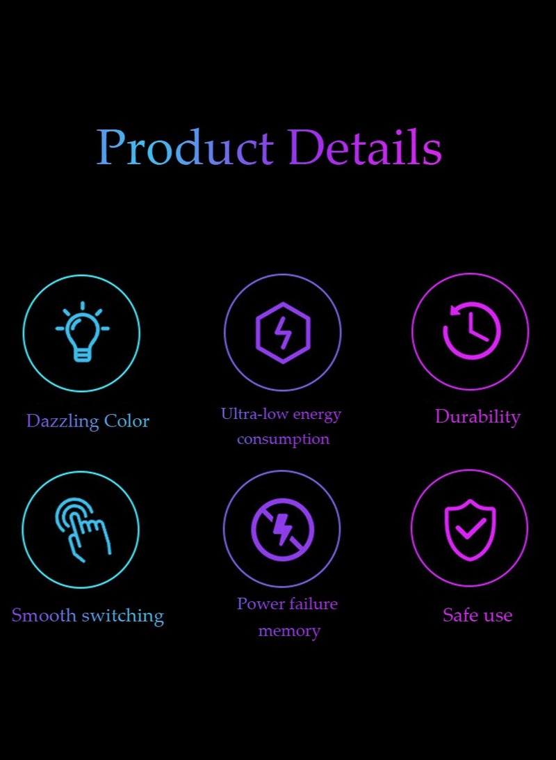 RGB Gaming Mouse Pad , LED Mouse Mat 800x300x4MM, 10 Light Modes Extra Large Mousepad Non-Slip Rubber Base Computer Keyboard Mat for Gaming, MacBook, PC, Laptop, Desk（YuanShen） - Image 3